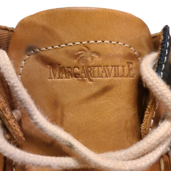 Margaritaville Womens Tan Leather Martinique MG9019H Boat Shoes Size US 8.5 - Picture 13 of 14